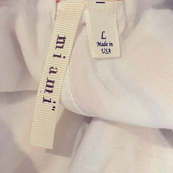 Francesca’s Miami Multicolored Striped Pull on Shorts Lined White Yellow L Pink - Picture 4 of 5